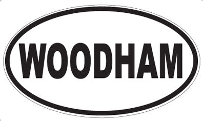 WOODHAM - Oval Sticker