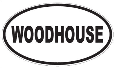 WOODHOUSE - Oval Sticker
