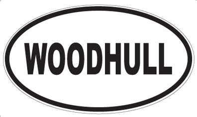 WOODHULL - Oval Sticker