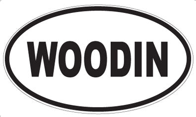 WOODIN - Oval Sticker