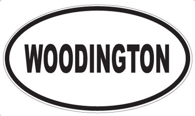 WOODINGTON - Oval Sticker