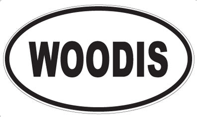 WOODIS - Oval Sticker