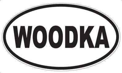 WOODKA - Oval Sticker