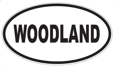 WOODLAND - Oval Sticker