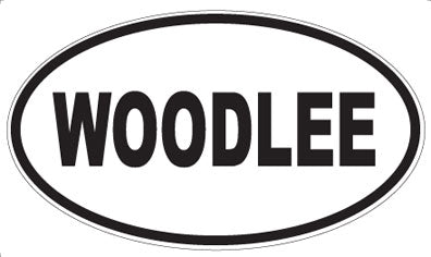 WOODLEE - Oval Sticker