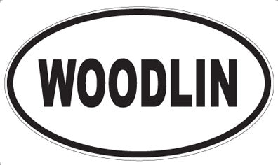 WOODLIN - Oval Sticker