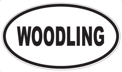 WOODLING - Oval Sticker
