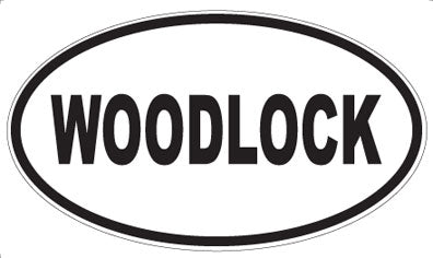 WOODLOCK - Oval Sticker