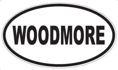WOODMORE - Oval Sticker