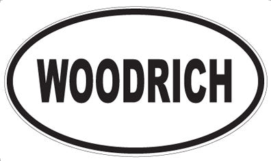 WOODRICH - Oval Sticker