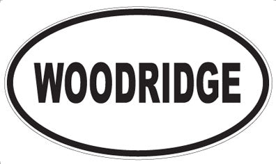WOODRIDGE - Oval Sticker