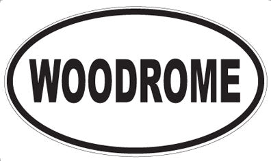 WOODROME - Oval Sticker