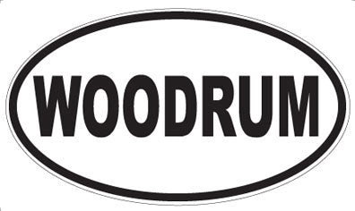 WOODRUM - Oval Sticker