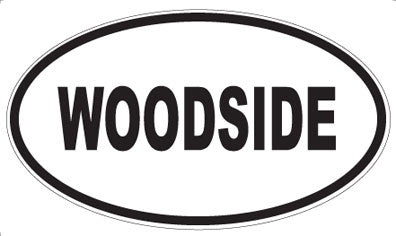 WOODSIDE - Oval Sticker