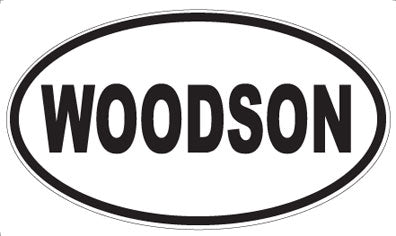 WOODSON - Oval Sticker