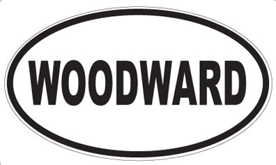 WOODWARD - Oval Sticker