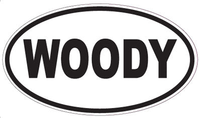 WOODY - Oval Sticker
