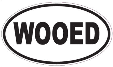 WOOED - Oval Sticker