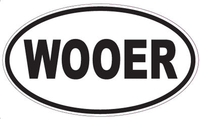 WOOER - Oval Sticker