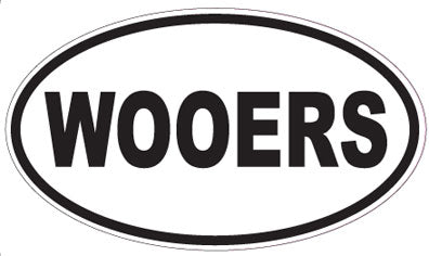 WOOERS - Oval Sticker