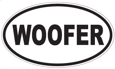 WOOFER - Oval Sticker