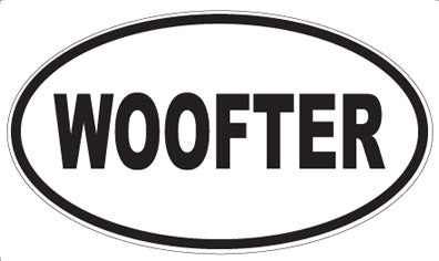 WOOFTER - Oval Sticker