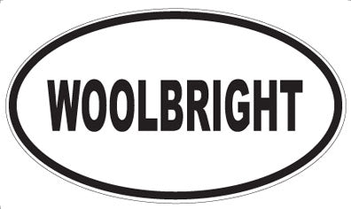WOOLBRIGHT - Oval Sticker