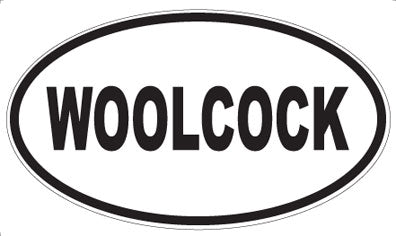 WOOLCOCK - Oval Sticker