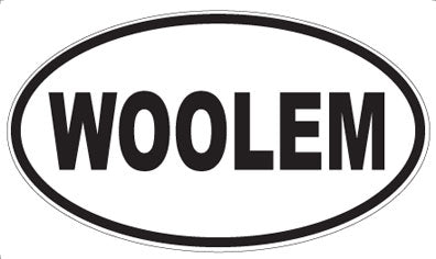 WOOLEM - Oval Sticker