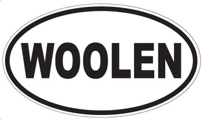 WOOLEN - Oval Sticker