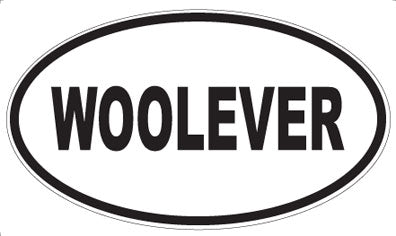 WOOLEVER - Oval Sticker