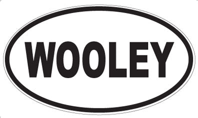 WOOLEY - Oval Sticker