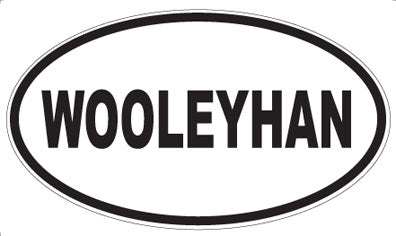 WOOLEYHAN - Oval Sticker