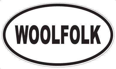 WOOLFOLK - Oval Sticker