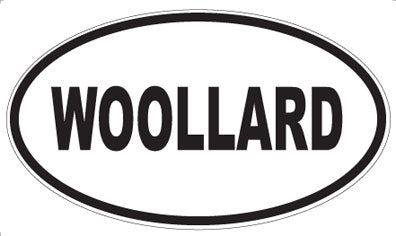 WOOLLARD - Oval Sticker