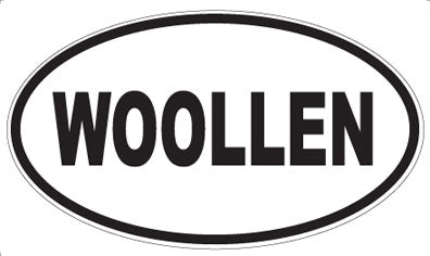 WOOLLEN - Oval Sticker