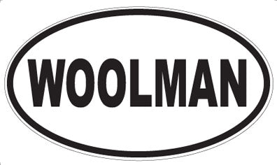 WOOLMAN - Oval Sticker