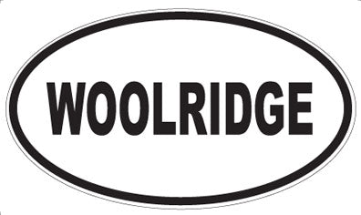 WOOLRIDGE - Oval Sticker