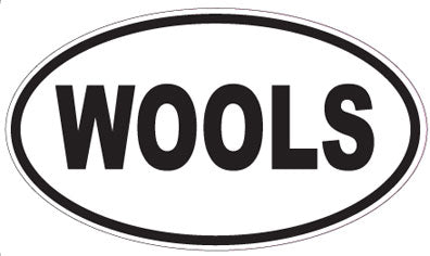 WOOLS - Oval Sticker