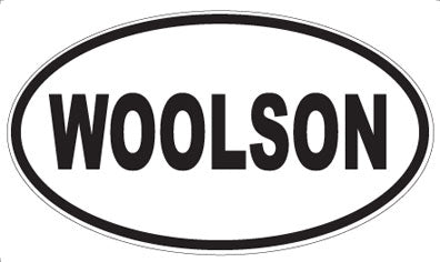 WOOLSON - Oval Sticker