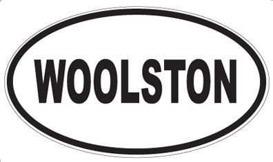 WOOLSTON - Oval Sticker