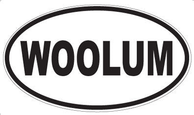 WOOLUM - Oval Sticker