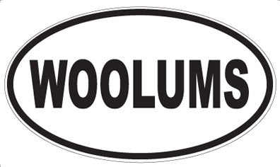 WOOLUMS - Oval Sticker