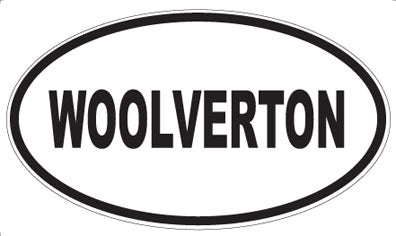WOOLVERTON - Oval Sticker