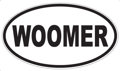 WOOMER - Oval Sticker