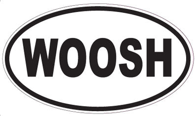 WOOSH - Oval Sticker