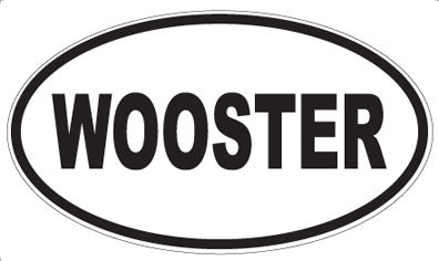 WOOSTER - Oval Sticker