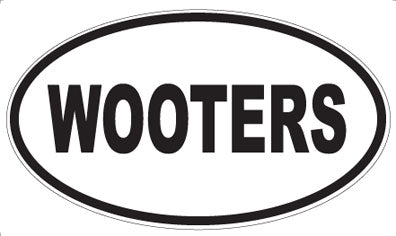 WOOTERS - Oval Sticker