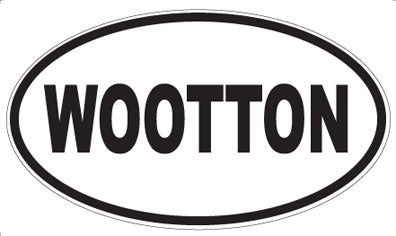 WOOTTON - Oval Sticker