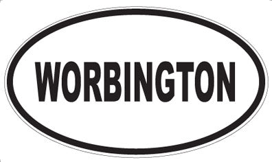 WORBINGTON - Oval Sticker